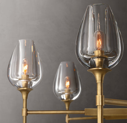 Aurelia Crystal Petal Ring Chandelier