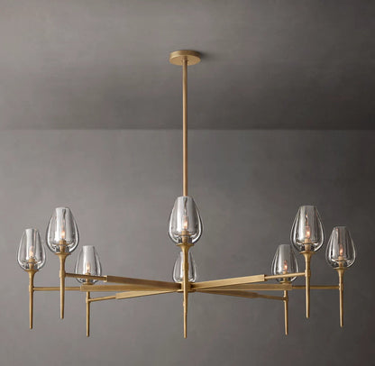 Aurelia Crystal Petal Ring Chandelier