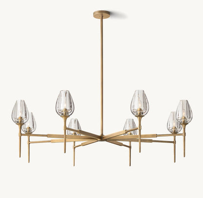 Aurelia Crystal Petal Ring Chandelier