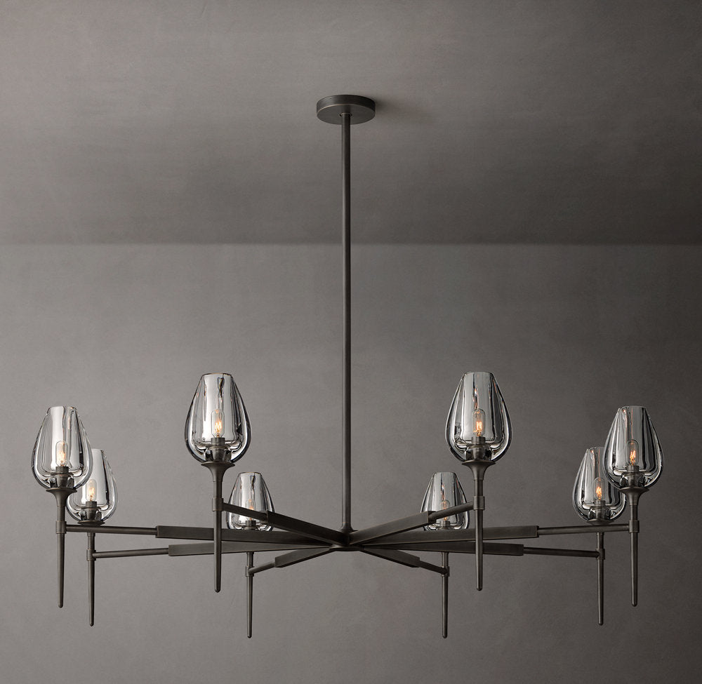 Aurelia Crystal Petal Ring Chandelier