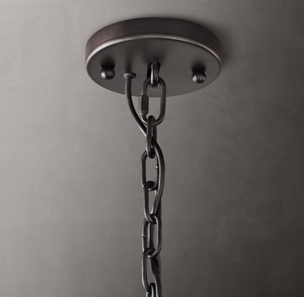 Aurelia Faceted Calcite Drum Chandelier