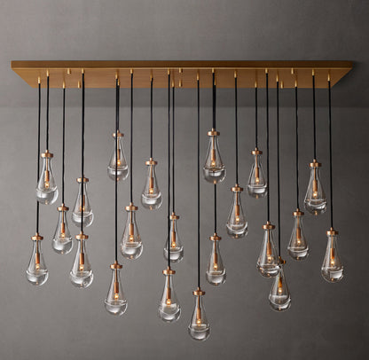Aurelia Glass Raindrop Cascade Chandelier