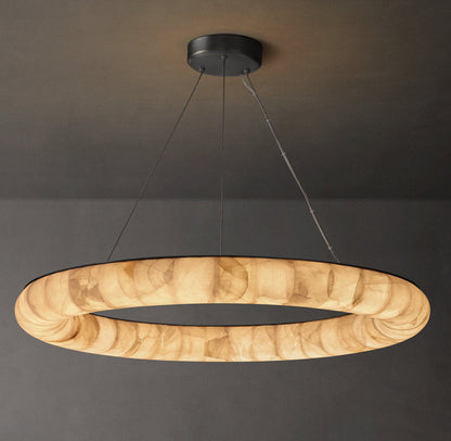 Aureline Calcite Halo LED Chandelier