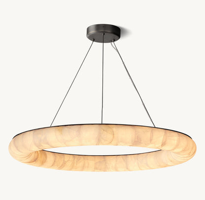 Aureline Calcite Halo LED Chandelier