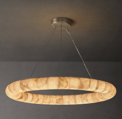 Aureline Calcite Halo LED Chandelier