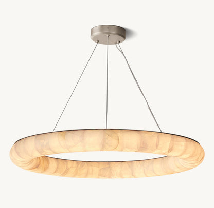 Aureline Calcite Halo LED Chandelier