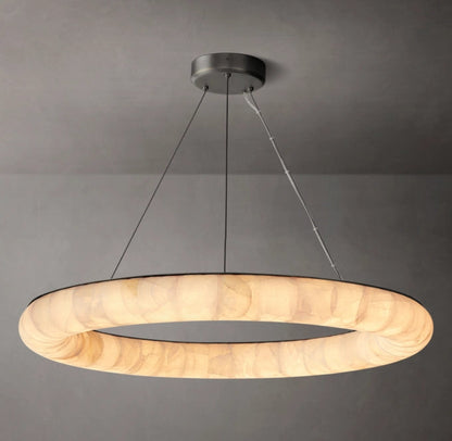 Aureline Calcite Halo LED Chandelier