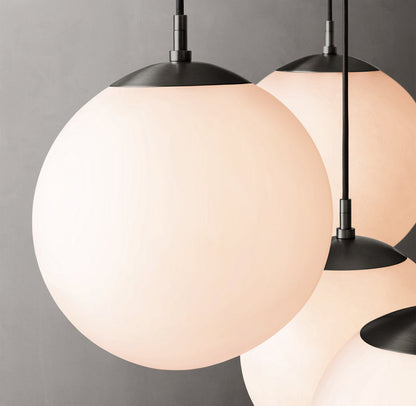 Aureline Opal Sphere Cascade Chandelier