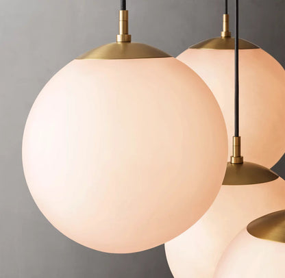 Aureline Opal Sphere Cascade Chandelier