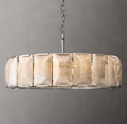 Auremont Faceted Calcite Ring Chandelier