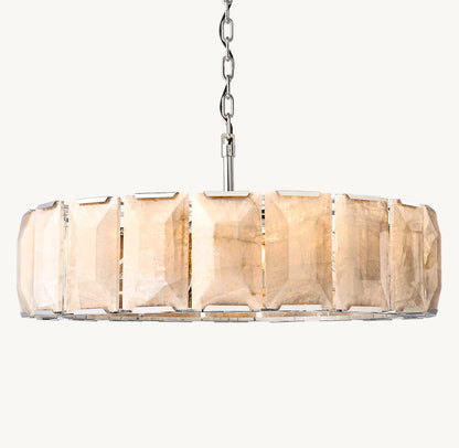 Auremont Faceted Calcite Ring Chandelier
