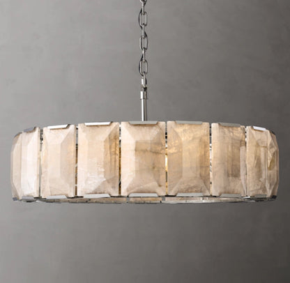 Auremont Faceted Calcite Ring Chandelier