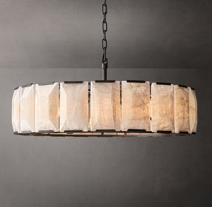 Auremont Faceted Calcite Ring Chandelier
