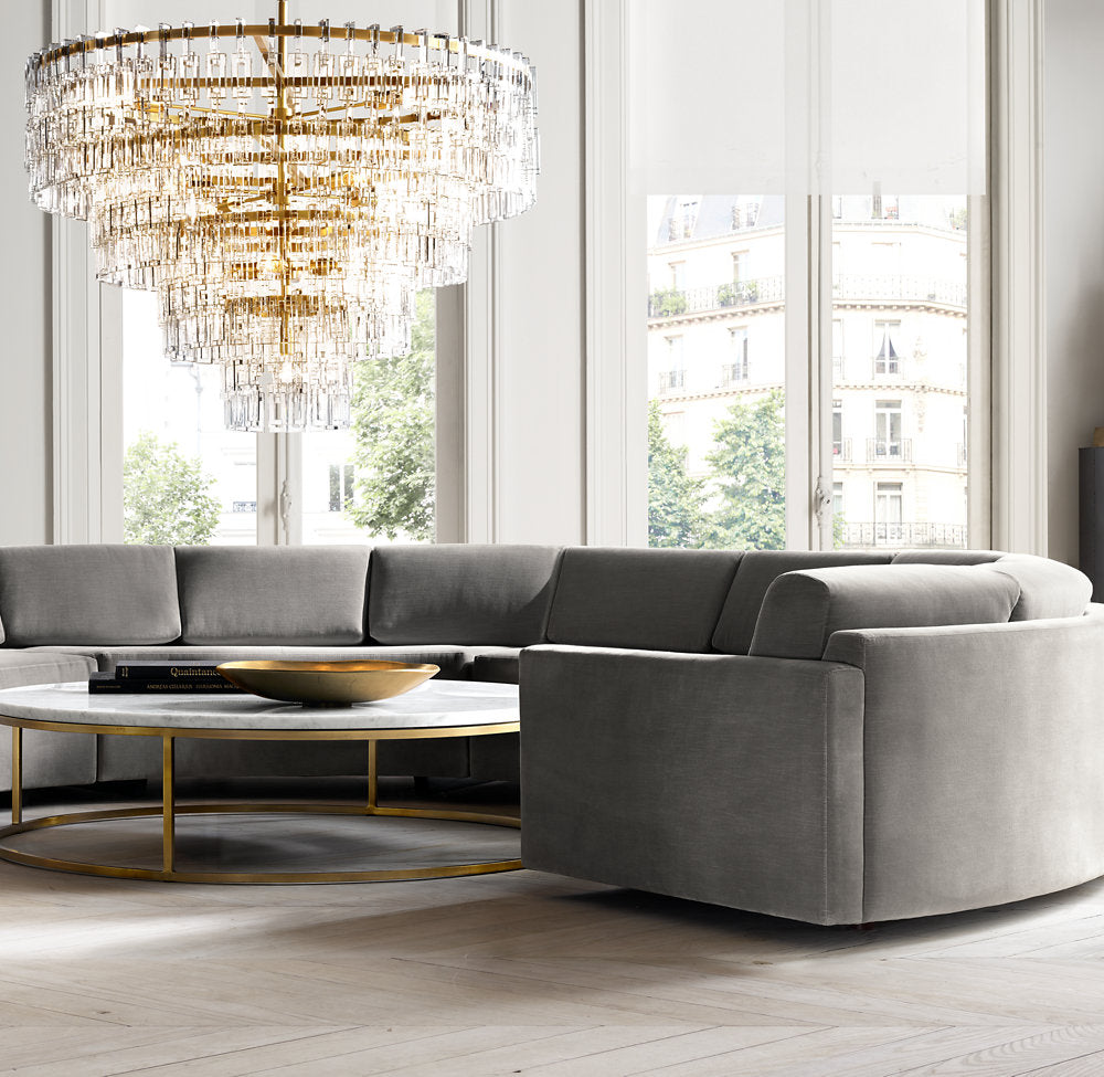 Auremont Tiered Crystal Chain Chandelier