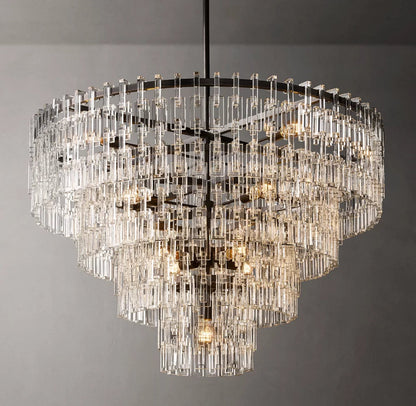 Auremont Tiered Crystal Chain Chandelier