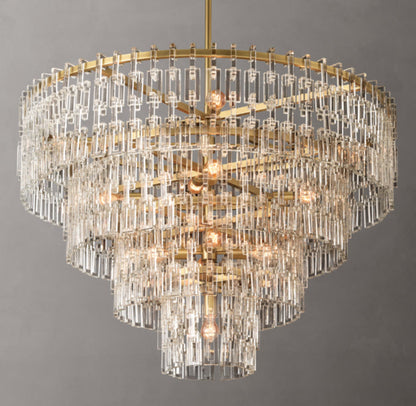 Auremont Tiered Crystal Chain Chandelier
