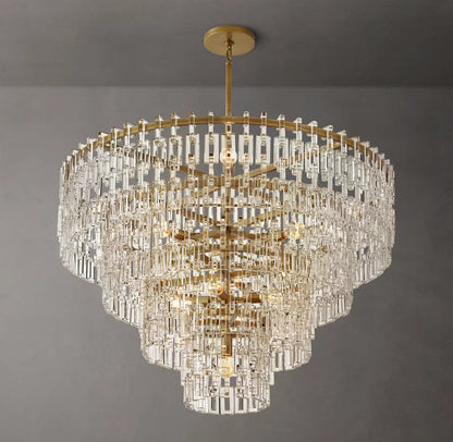 Auremont Tiered Crystal Chain Chandelier