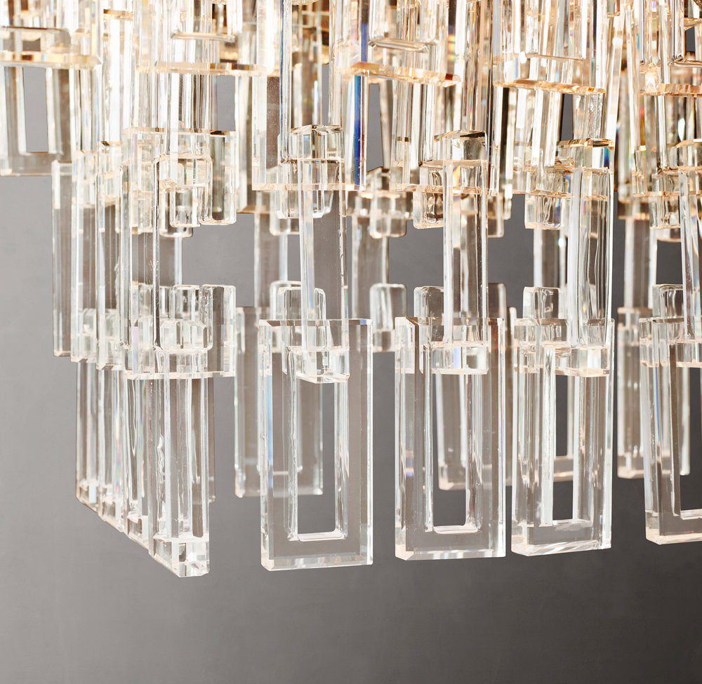 Auremont Tiered Crystal Chain Chandelier