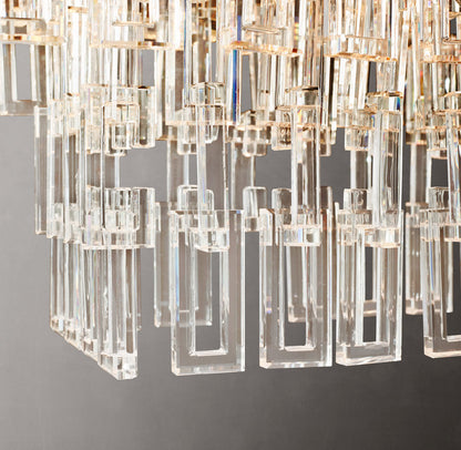 Auremont Tiered Crystal Chain Chandelier