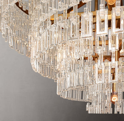 Auremont Tiered Crystal Chain Chandelier