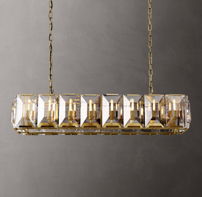 Beaumont Crystal Prism Island Chandelier