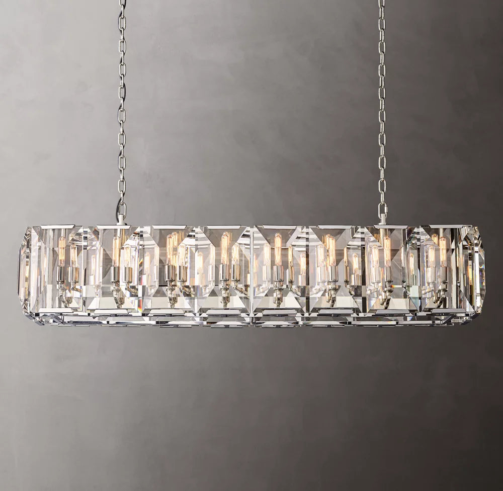 Beaumont Crystal Prism Island Chandelier