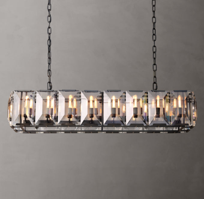Beaumont Crystal Prism Island Chandelier