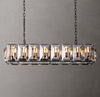 Beaumont Crystal Prism Island Chandelier