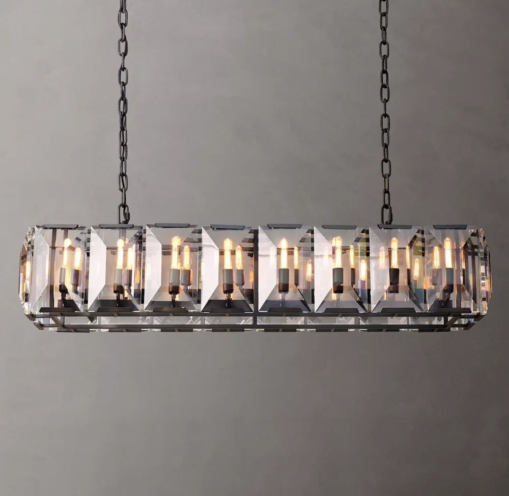 Beaumont Crystal Prism Island Chandelier