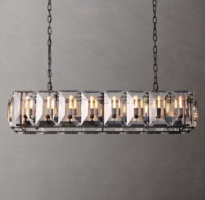Beaumont Crystal Prism Island Chandelier
