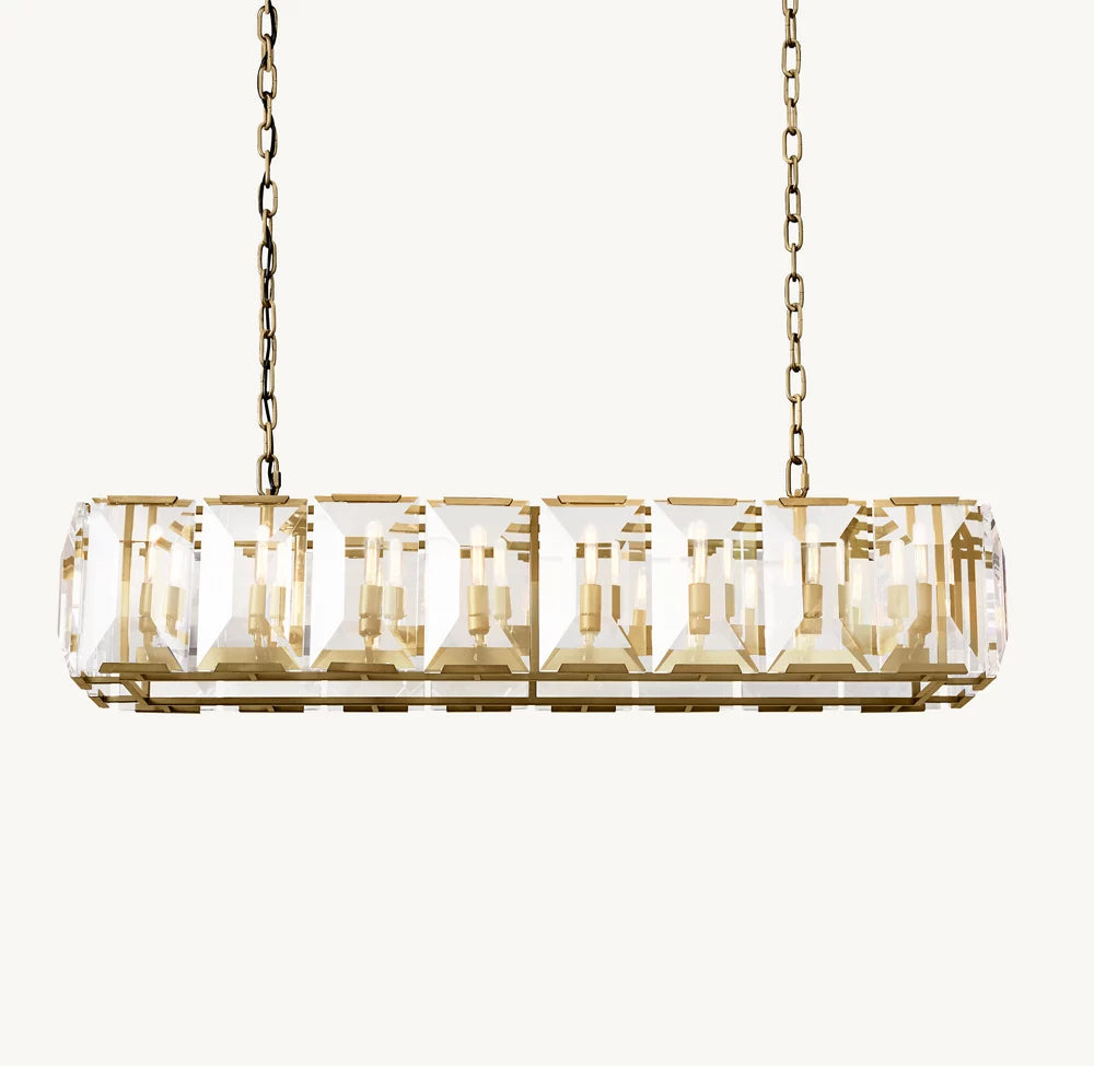 Beaumont Crystal Prism Island Chandelier
