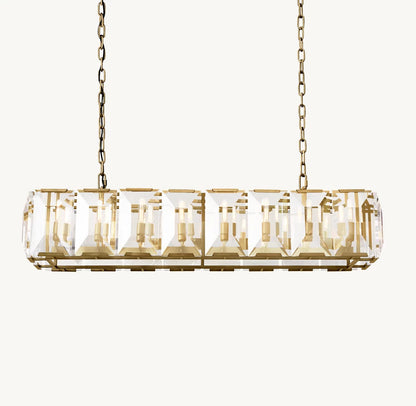 Beaumont Crystal Prism Island Chandelier