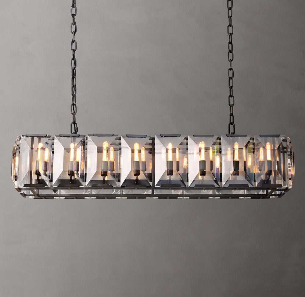 Beaumont Crystal Prism Island Chandelier