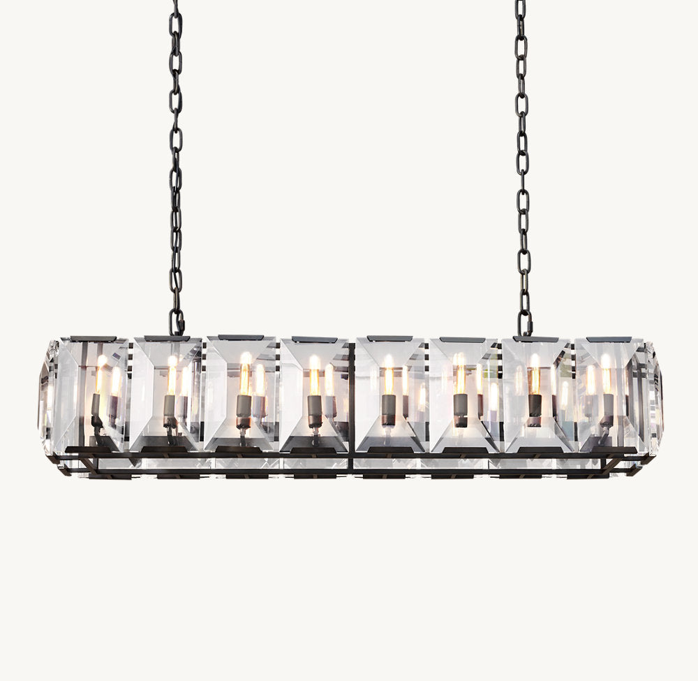 Beaumont Crystal Prism Island Chandelier