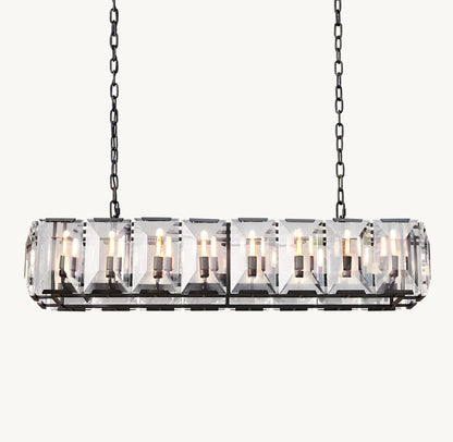 Beaumont Crystal Prism Island Chandelier