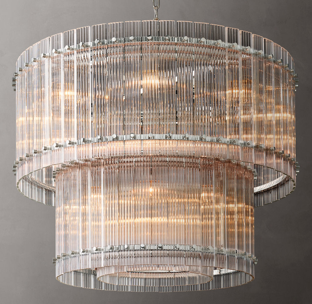 Bellafonte Fluted Glass Tiered Chandelier