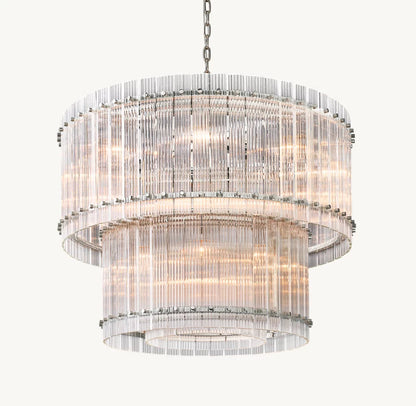 Bellafonte Fluted Glass Tiered Chandelier
