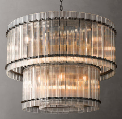 Bellafonte Fluted Glass Tiered Chandelier