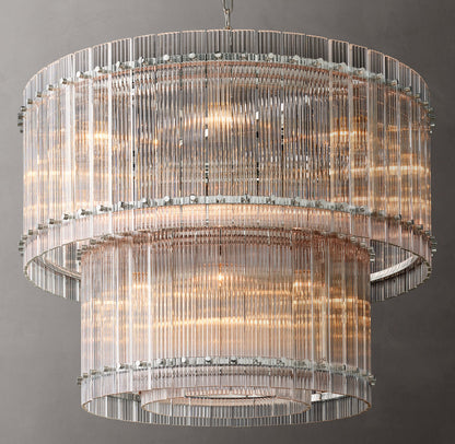 Bellafonte Fluted Glass Tiered Chandelier