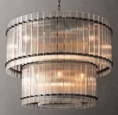 Bellafonte Fluted Glass Tiered Chandelier