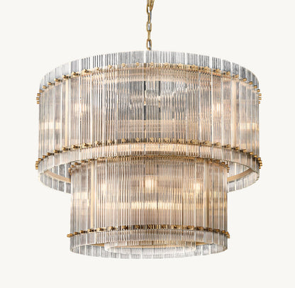 Bellafonte Fluted Glass Tiered Chandelier