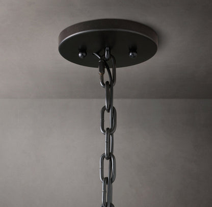 Bellmont Crystal Prism Ring Chandelier