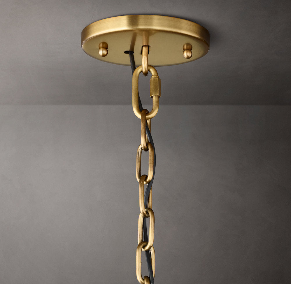 Bellmont Crystal Prism Ring Chandelier