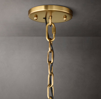 Bellmont Crystal Prism Ring Chandelier