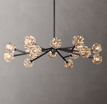 Celestara Faceted Crystal Orb Chandelier