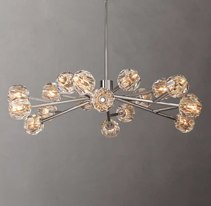 Celestara Faceted Crystal Orb Chandelier