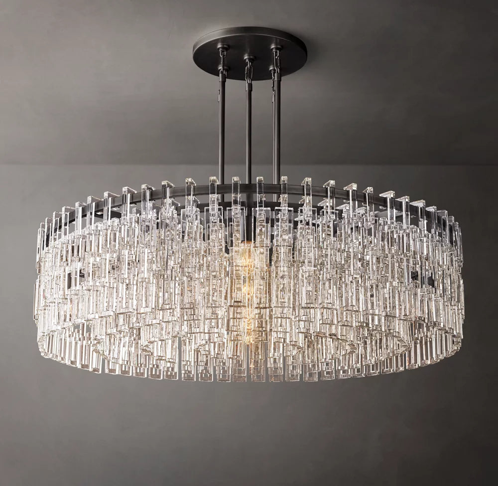 Celestara Linked Crystal Ring Chandelier