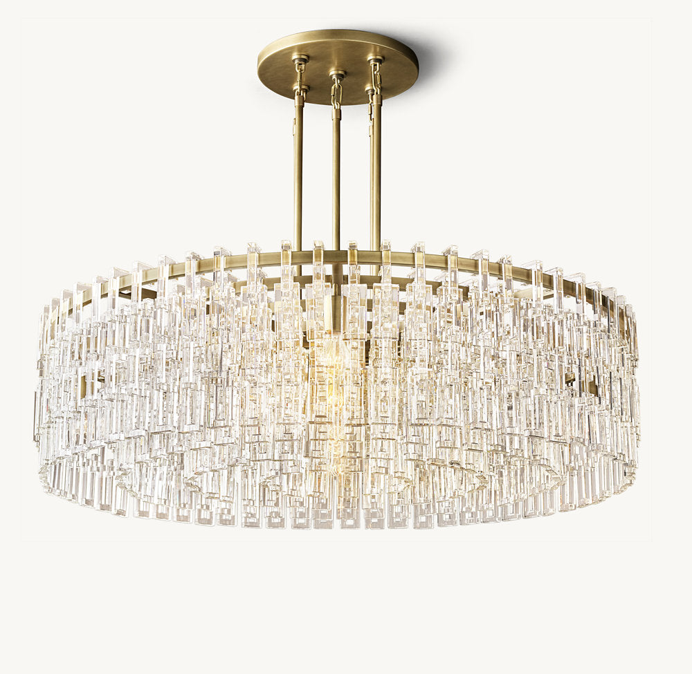 Celestara Linked Crystal Ring Chandelier