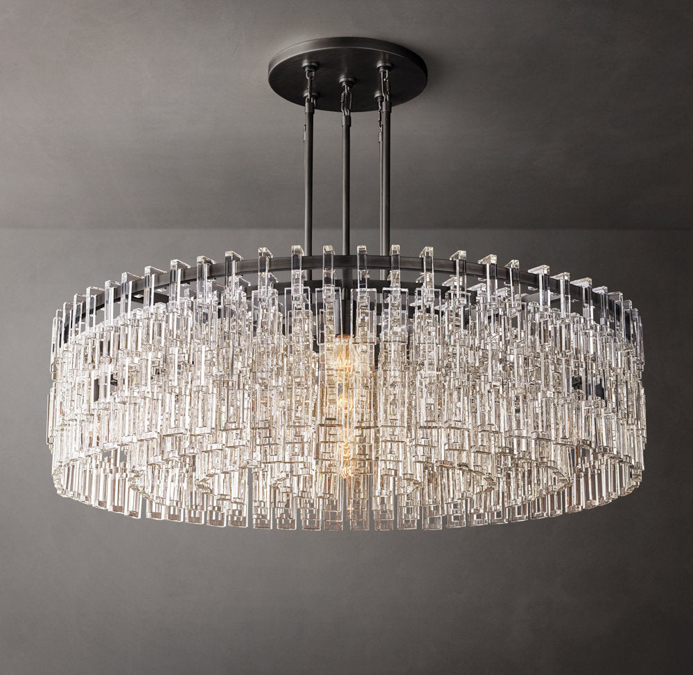 Celestara Linked Crystal Ring Chandelier