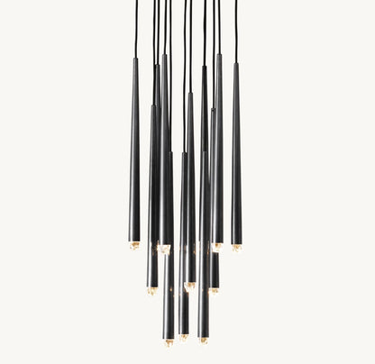 Celestine Brass Drop LED Chandelier